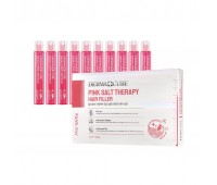 FarmStay Derma Cube Pink Salt Therapy Hair Filler 10ea x 13ml - Филлер для волос с розовой гималайской солью 10шт х 13мл