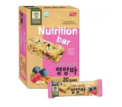 Nutrition Bar 25g (100 kcal  * 20 bars ) - диетические батончики со вкусом ягод и орехов
