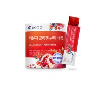 BOTO Small Molecular Collagen Beauty Pomegranate Premium Jelly Type 30 Sticks x 20g 