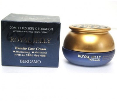 Bergamo Royal Jelly Wrinkle Care cream/Омолаживающий питательный крем с маточным молочком 50мл
