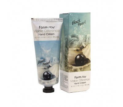Farm Stay Visible Difference hand cream (Black Pearl) / Крем для рук с черным жемчугом 100мл