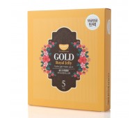 Petitfee Gold& Royal Jelly Mask Pack/ Гидрогелевая маска для лица с золотом и маточным молочком 5 шт