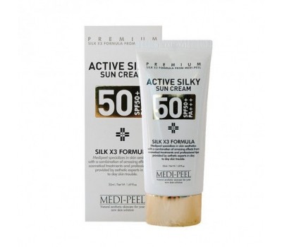 Medi-Peel Active Silky Sun Cream SPF50+/ PA+++/ Солнцезащитный крем 50 мл