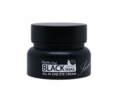 Farm stay Black Snail All in one eye cream/ Восстанавливающий крем для кожи вокруг глаз с муцином черной улитки 50мл