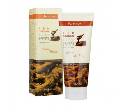 Farm Stay Red Ginseng  Pure Cleansing Foam 180ml