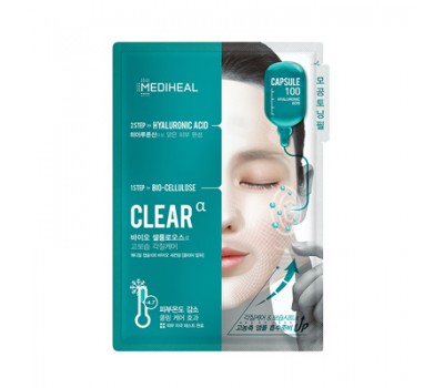 Mediheal Bio Cellulose Clear Mask/ Очищающие маски для лица 10шт