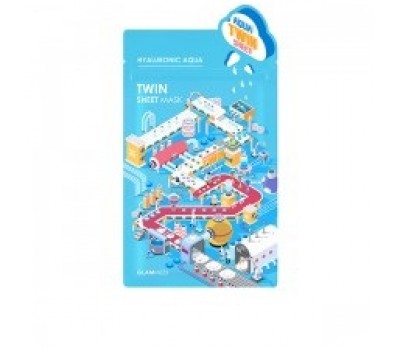 Glam Medi Hyaluronic Aqua Twin Sheet Mask 10 ea