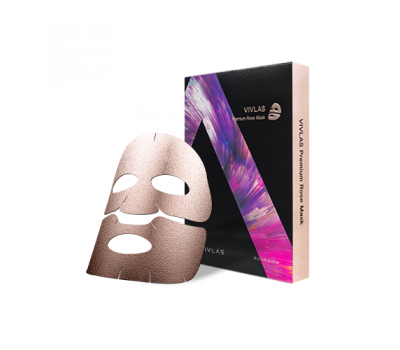 Vivlas Premium Rose Mask/ Премиум маска для лица с экстрактом розы 5шт