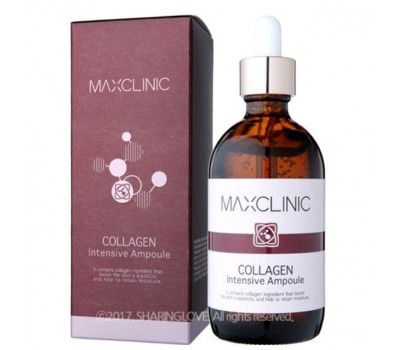 MAXCLINIC COLLAGEN Intensive Ampoule/ Ампула против морщин с отбеливающим эффектом для всех видов кожи 100ml