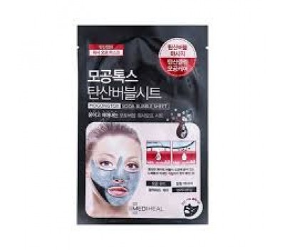 MEDIHEAL Mogongtox soda bubble sheet/ Очищающая маска для лица 10шт