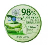 3W Clinic 98% Aloe Vera Soothing Gel / Многофункциональный успокаивающий гель с алоэ вера 98% 300гр