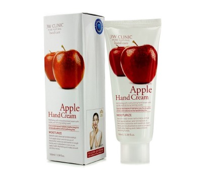 3W Clinic Apple Hand cream/ Крем для рук с экстрактом яблока 100мл