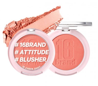 16brand Cheek Shot Blusher No.06 6g - Румяна 6г