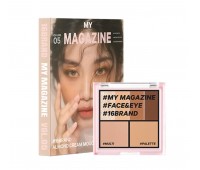 16 Brand Magazine One Step Styling Makeup Palette No.vol 05 7.5g  - Палетка теней 7.5г