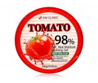 3W Clinic 98% Tomato Real Moisture Soothing Gel 300ml - Многофункциональный гель для лица и тела c экстрактом томата 300мл