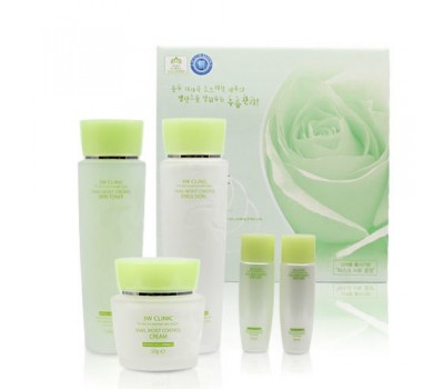 3W Clinic Snail Moist Control Skin Care 3 Set (5 items)