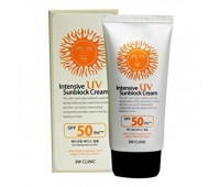 3W Clinic Intensive UV Sun Block Cream SPF50+ PA+++ 70 ml - Солнцезащитный крем
