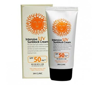 3W Clinic Intensive UV Sun Block Cream SPF50+ PA+++ 70 ml