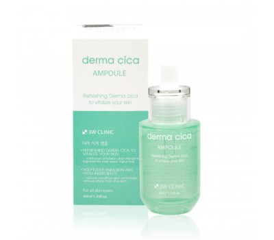 Refreshing Serum with Centella Asiatic 3W Clinic Derma Cica Ampoule 40ml.
