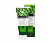 3W CLINIC Aloe Aloe Clear Cleansing Foam 180ml - Пенка для лица с экстрактом алоэ вера 180мл