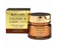 3W CLINIC Collagen and Luxury Gold Cream 100ml - Крем для лица с коллагеном и коллоидным золотом 100мл