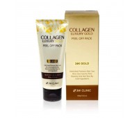 3W Clinic Collagen and Luxury Gold Peel Off Pack 100g - Маска-плёнка для лица с коллагеном и золотом 100г