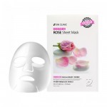 3W CLINIC Essential Up Rose Sheet Mask 1pack (10pcs) - маска с экстрактом розы
