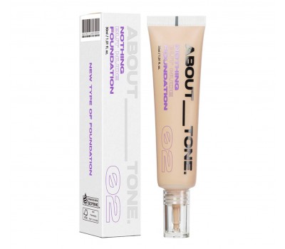 ABOUT TONE Nothing But Nude Foundation No.01 30ml - Тональная основа 30мл