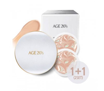 AGE 20’s Signature Essence Cover Pact Long Stay No.13 Ivory 14g + 14g refill