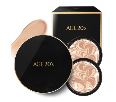 AGE20s Signature Essence Cover Pact Intense Cover 1pack No.23 14g + 2ea x Refill 14g