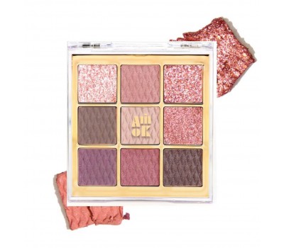 Amok Soft Clay Bean Eye Palette Pink Lavender 9g