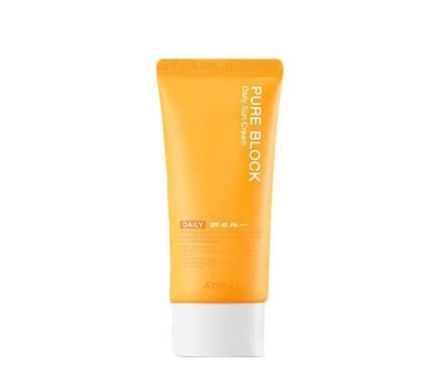 A'pieu Pure Block Daily Sun Cream 50ml - Защитный крем для лица с экстрактом арбуза и алоэ вера 50мл