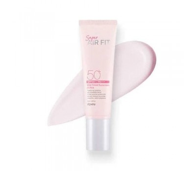 APIEU Super Air Fit Mild Sun Base Pink 50ml - Солнцезащитная крем-база под макияж розовая 50мл