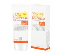 APLB SENSITIVE LIGHT SUN CREAM SPF50+ PA+++ 60ml - Легкий солнцезащитный крем для лица для чувствительной кожи 60мл