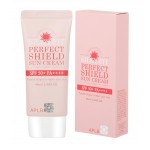 APLB SILKY FIT PERFECT SHIELF SUN CREAM SPF50+ PA+++ 60ml - Крем солнцезащитный для лица для шелковистой кожи 60мл
