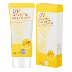APLB UV CONTROL SUN CREAM SPF50+ PA+++ 60ml - Крем для лица солнцезащитный с защитой от УФ лучей 60мл