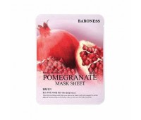 Baroness Pomegranate Tea Mask Sheet 10ea x 27ml - Stoffmaske mit Granatapfelextrakt 10pcs x 27ml Baroness Pomegranate Tea Mask Sheet 10ea x 27ml