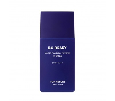 BE READY Level Up Foundation For Heroes SPF50+ PA++++ No.1 30ml