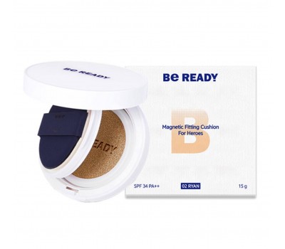 BE READY Magnetic Fitting Cushion For For Heroes SPF34 PA++ No.3 15g