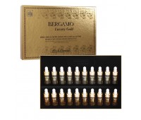 Bergamo Luxury Gold Collagen and Caviar Ampoule Set - Набор сывороток с золотом и икрой