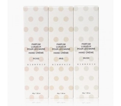 Bienpris Hand Cream 3 flavors (Rose, Irish, Musk) 3ea x 45g
