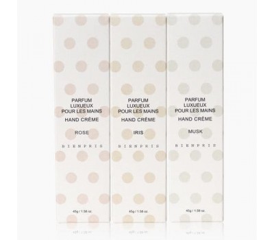 Bienpris Hand Cream 3 flavors (Rose, Irish, Musk) 3ea x 45g - Крема для рук (Роза, Ирис, Мускус) 3шт х 45г