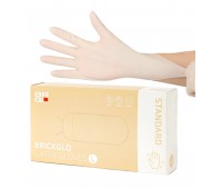 BRICKGLO Latex Gloves Standart L 100ea - Латексные перчатки 100шт