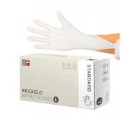 BRICKGLO Nitrile Gloves Standart L 100ea - Нитриловые перчатки 100шт
