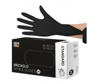 BRICKGLO Nitrile Gloves Standart M 100ea