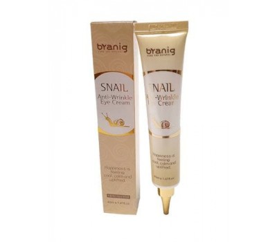 Branig Snail Anti-Wrinkle Eye Cream 40ml - Крем вокруг глаз с муцином улитки 40мл