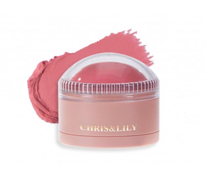 CHRIS&LILY Dome Gle Blusher Rose Pink 11g - Румяна 11г