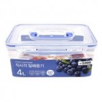 Daiso Natural Airtight Plastic container with handle 4L 