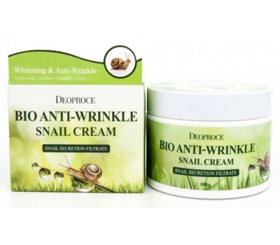 Deoproce Bio Anti-Wrinkle Snail Cream 100ml - Биокрем против морщин с экстрактом улитки