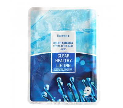 Deoproce Color Synenergy Efect Sheet Mask Blue 10 in 1